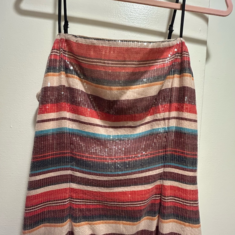 Striped Sequin Dress